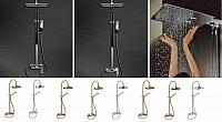 FAUCETS: aucets: bathtub, free-standing, concealed, rain showers, shower panels, washbasins,to the bidet